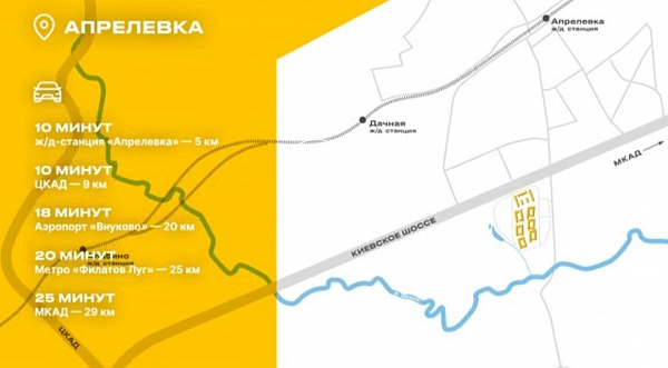 3-комнатная квартира, 85,9 кв.м. в г. Апрелевка ЖК VESNA